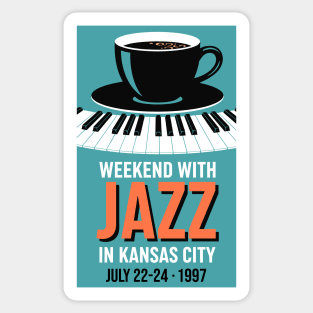 Retro Jazz Weekend Sticker